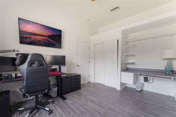 Home Office, Interior, Wood Texture Flooring