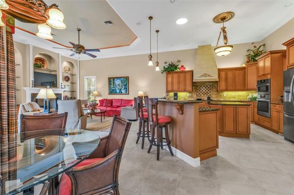 Dining room, Interior, Kitchen, Living room, Pendant Lights, Recessed Lighting
