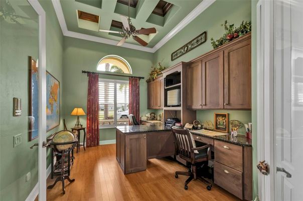 Home Office, Interior, Wood Texture Flooring