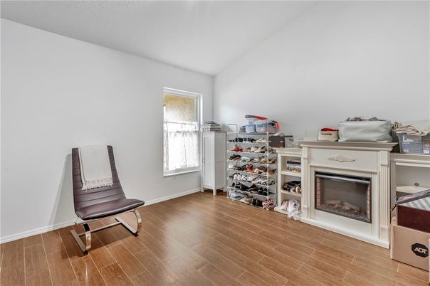 Fireplace, Interior, Wood Texture Flooring