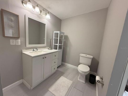Bathroom, Dual Sink Vanities, Interior, Wood Texture Flooring