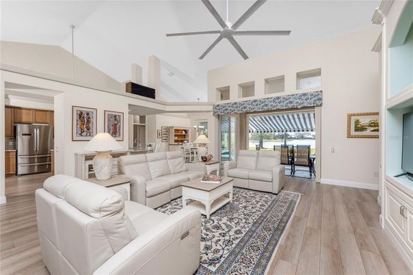 Interior, Kitchen, Living room, Stainless Steel Appliances, Wood Texture Flooring
