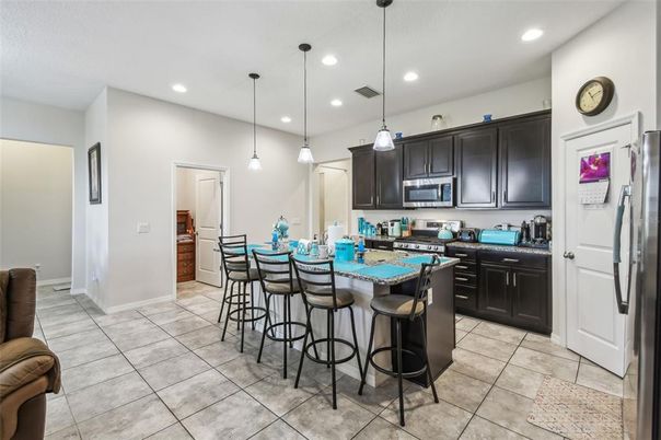 Interior, Kitchen, Pendant Lights, Recessed Lighting, Stainless Steel Appliances