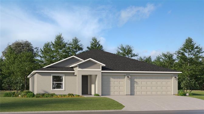 Attached, Exterior, Facade, Ranch
