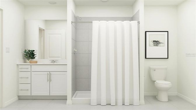 Bathroom, Interior, Recessed Lighting