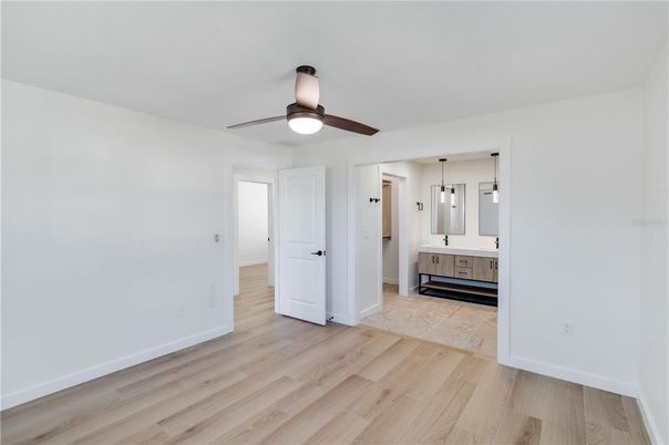 Empty room, Interior, Kitchen, Pendant Lights, Wood Texture Flooring