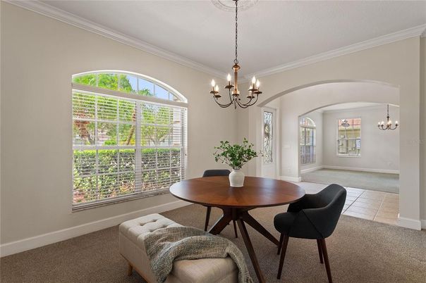 Chandelier, Dining room, Interior