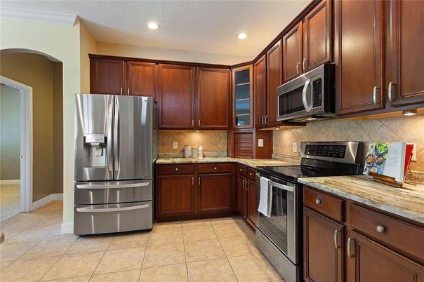 Interior, Kitchen, Recessed Lighting, Stainless Steel Appliances