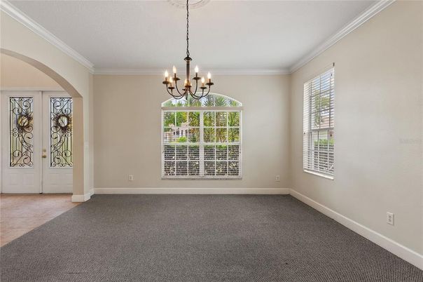 Chandelier, Empty room, Interior