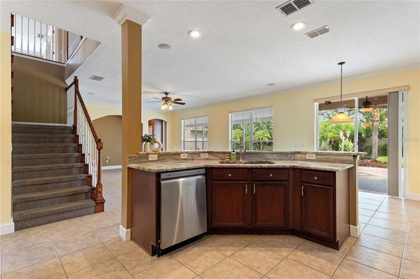 Interior, Kitchen, Pendant Lights, Recessed Lighting