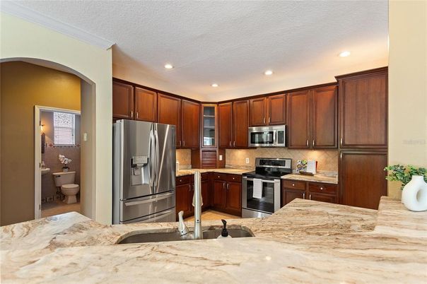 Interior, Kitchen, Recessed Lighting, Stainless Steel Appliances