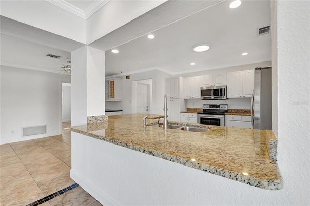 Interior, Kitchen, Recessed Lighting, Stainless Steel Appliances