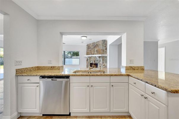 Fireplace, Interior, Kitchen