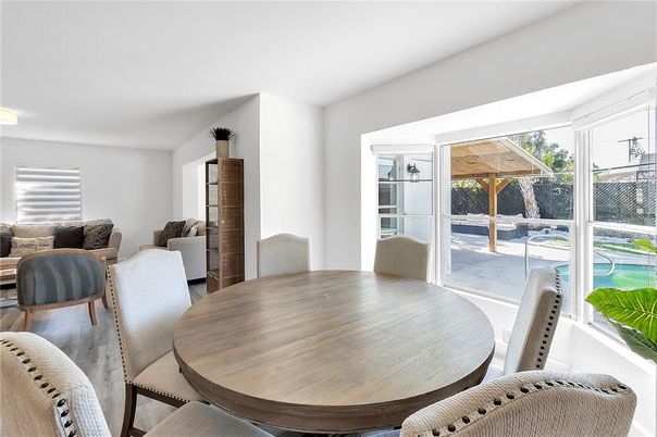 Dining room, Interior, Wood Texture Flooring