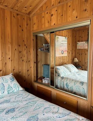 Bedroom, Interior, Wooden Ceilings, Wooden Walls