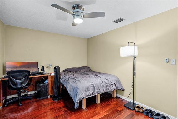 Bedroom, Home Office, Interior, Wood Texture Flooring
