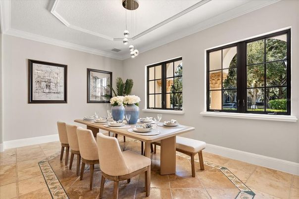 Dining room, Interior, Pendant Lights