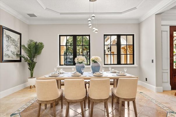 Dining room, Interior, Pendant Lights