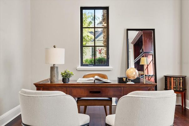 Home Office, Interior, Wood Texture Flooring