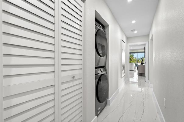 Interior, Marble, Recessed Lighting, Utility Closets, Washer