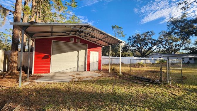 Backyard, Detached Garage, Exterior