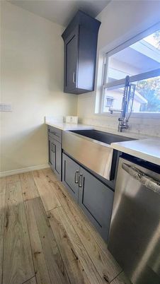 Interior, Kitchen, Wood Texture Flooring