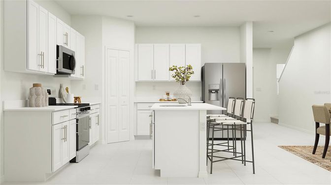 Interior, Kitchen, Recessed Lighting, Stainless Steel Appliances