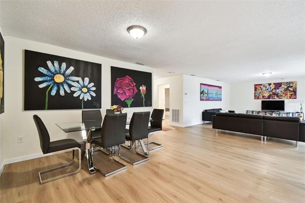 Dining room, Interior, Living room, Wood Texture Flooring