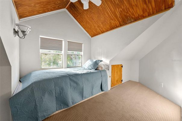 Bedroom, Interior, Wooden Ceilings