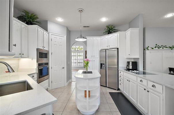 Interior, Kitchen, Pendant Lights, Recessed Lighting, Stainless Steel Appliances