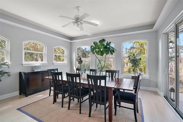 Dining room, Interior, Wood Texture Flooring