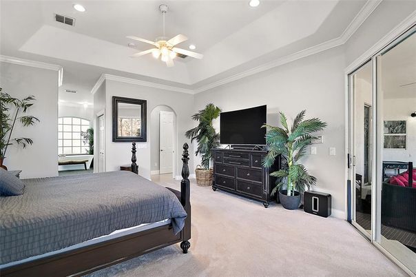 Bedroom, Interior, Recessed Lighting