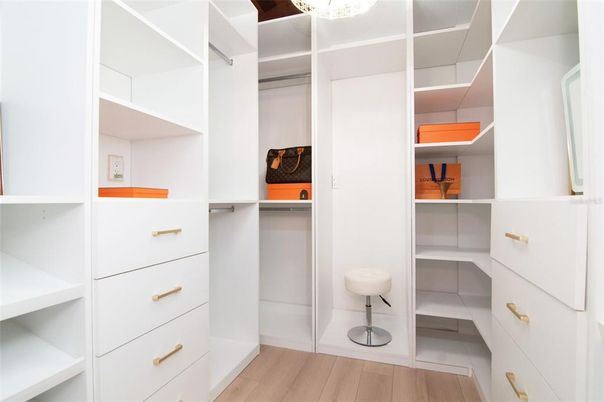 Interior, Walk-in Closets, Wood Texture Flooring