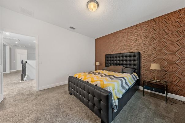 Bedroom, Interior, Recessed Lighting