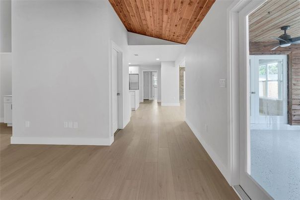 Interior, Recessed Lighting, Wooden Ceilings, Wood Texture Flooring