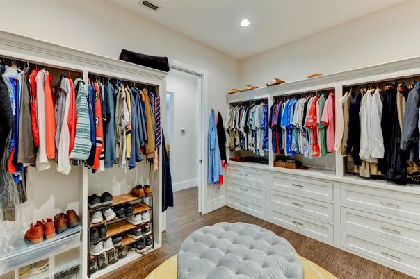Interior, Recessed Lighting, Walk-in Closets, Wood Texture Flooring