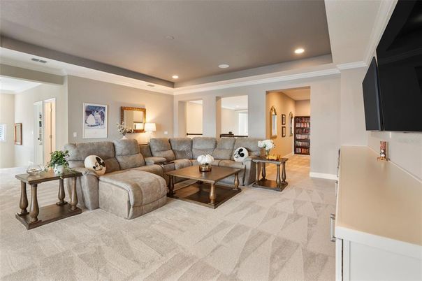 Interior, Living room, Recessed Lighting