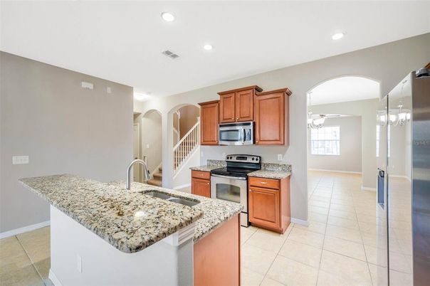 Interior, Kitchen, Recessed Lighting, Stainless Steel Appliances