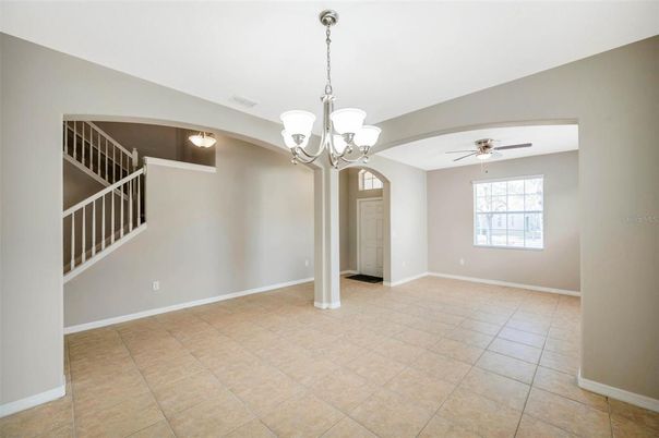 Chandelier, Empty room, Interior