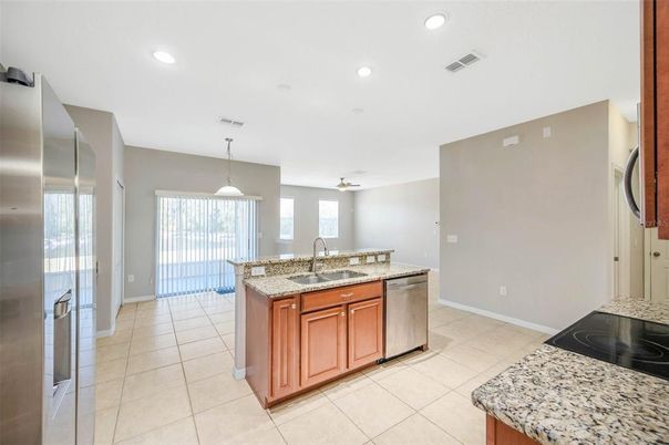 Interior, Kitchen, Pendant Lights, Recessed Lighting, Stainless Steel Appliances