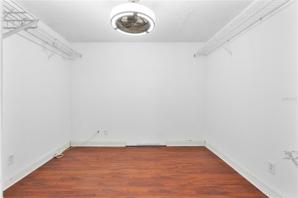 Empty room, Interior, Walk-in Closets, Wood Texture Flooring