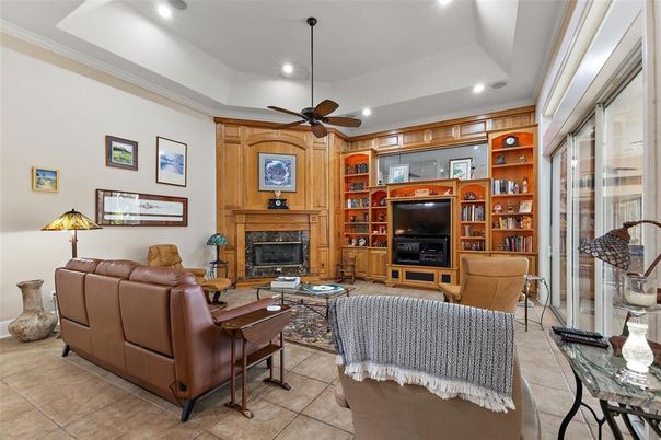 Fireplace, Interior, Living room, Recessed Lighting