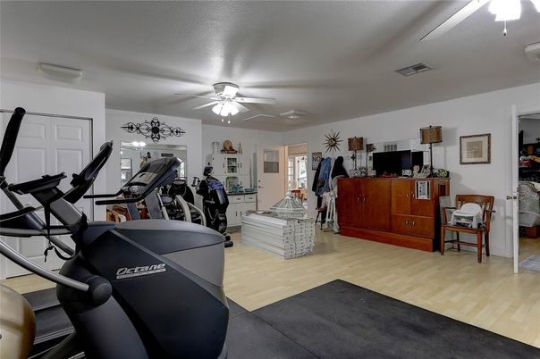 Fitness Equipment, Interior, Wood Texture Flooring