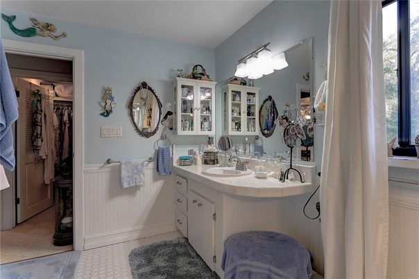 Bathroom, Dual Sink Vanities, Interior, Tile Countertops