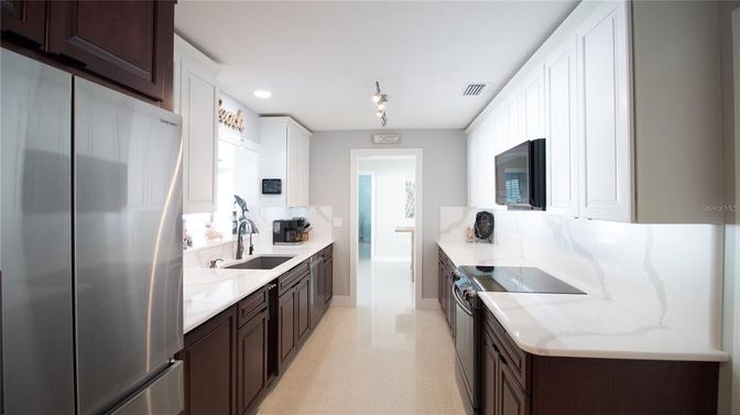 Interior, Kitchen, Recessed Lighting, Stainless Steel Appliances