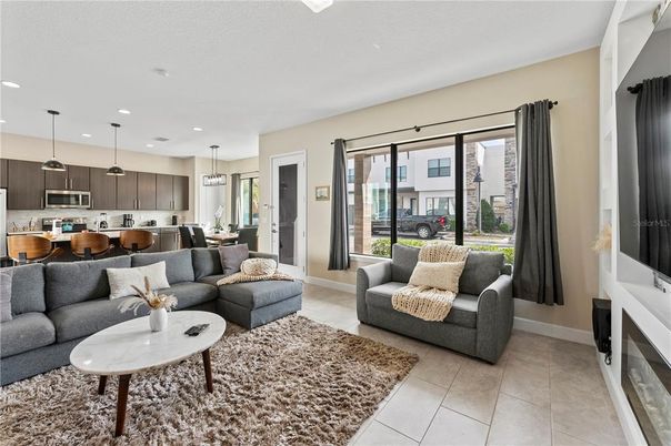 Dining room, Interior, Kitchen, Living room, Pendant Lights, Recessed Lighting