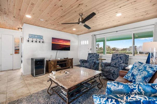 Interior, Living room, Recessed Lighting, Wooden Ceilings