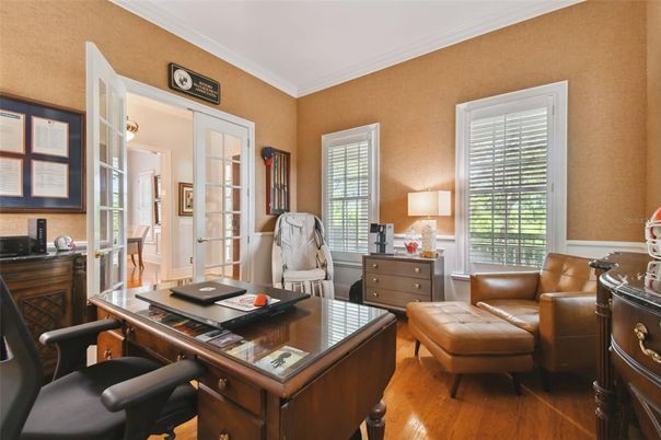 Home Office, Interior, Wood Texture Flooring