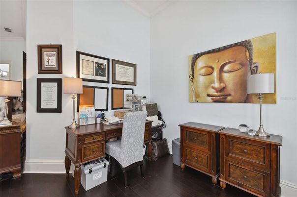 Home Office, Interior, Wood Texture Flooring