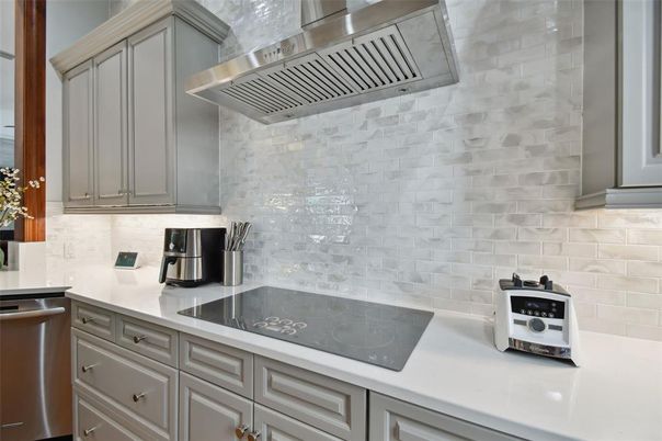 Interior, Kitchen, Stainless Steel Appliances, Stone Walls